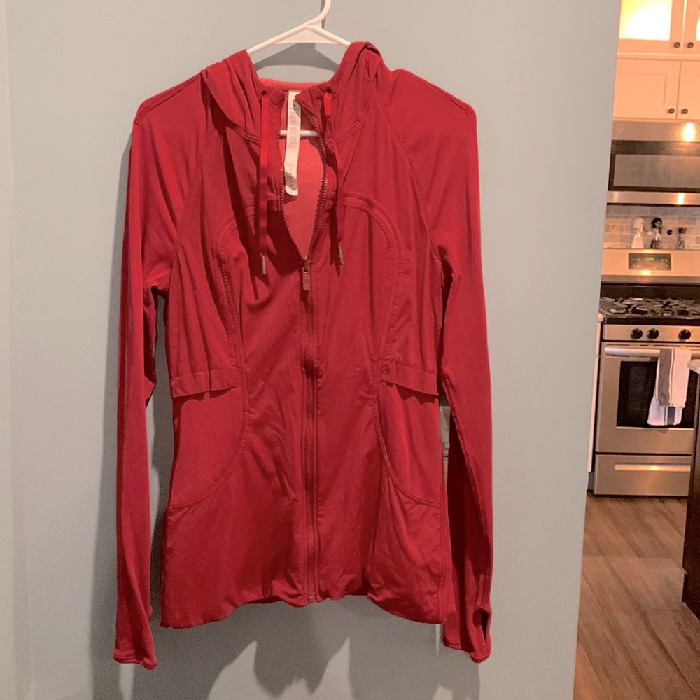 Lululemon Red zip up hoodie